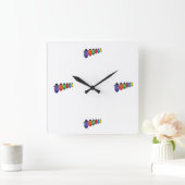 Horloge Carrée LET's TELL TIME "CHRISTMAS LIGHTS" CLOCK (Maison)