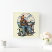 Horloge Carrée leurres (Maison)