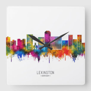 Horloge Carrée Lexington Kentucky Skyline