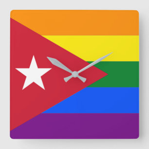 Horloge Carrée LGBT Cuba