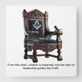 Horloge Carrée L'horloge de l'artisan : Une sagesse intemporelle 