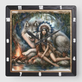 Horloge Carrée L'horloge terrestre indienne : l'obligation silenc (Recto)