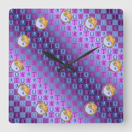 Horloge Carrée Libra & Fire Boar (Recto)