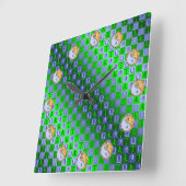 Horloge Carrée Libra & Fire Goat (Angle)