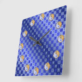 Horloge Carrée Libra & Fire Ox (Angle)