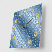 Horloge Carrée Libra & Metal Snake (Angle)