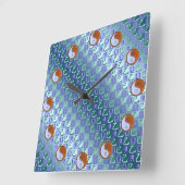 Horloge Carrée Libra & Wood Snake (Angle)