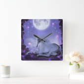 Horloge Carrée licorne (Maison)