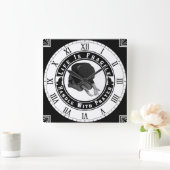 Horloge Carrée Life Is fragile Handle With Prayer (Maison)