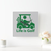 Horloge Carrée Life is golf wall clock (Maison)