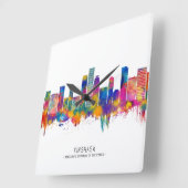 Horloge Carrée Ligne aérienne de Kinshasa RD Congo (Angle)