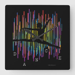 Horloge Carrée Ligne danseur (v1)