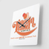 Horloge Carrée Lincoln Land Amusement Park, Effingham, IL (Angle)