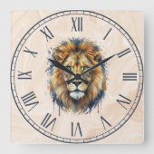 Horloge Carrée Lion (Recto)