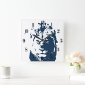 Horloge Carrée Lion (Maison)