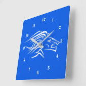 Horloge Carrée Lion Clock (Angle)