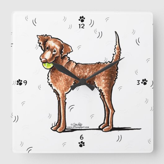 Horloge Carrée Lire Chessie (Recto)