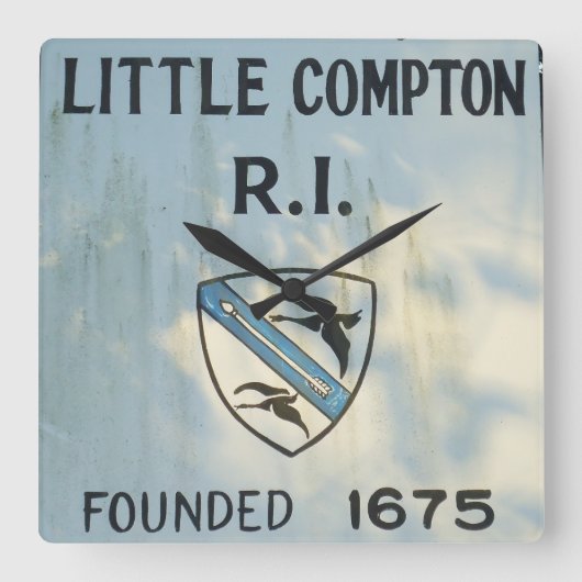 Horloge Carrée Little Compton, RI -1675 (Recto)