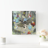 Horloge Carrée Little Red Riding Hood : End Pages (Maison)