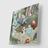 Horloge Carrée Little Red Riding Hood : End Pages (Angle)