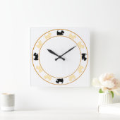 Horloge Carrée Little Scotties Clock (Maison)