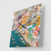 Horloge Carrée Littoral | Naples Italie (Angle)