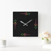 Horloge Carrée Lizard Reptiles Salamander (Maison)