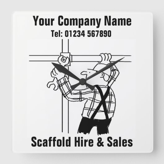 Horloge Carrée Location et vente d'échafaudages (Recto)