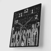 Horloge Carrée Locksmith (Angle)