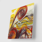 Horloge Carrée L'oeil de Dieu par Georgiana Houghton (Angle)