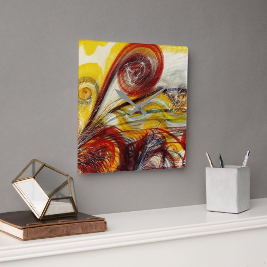 Horloge Carrée L'oeil de Dieu par Georgiana Houghton (Bureau)