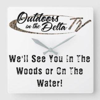 Horloge Carrée Logo Camo