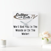 Horloge Carrée Logo Camo (Maison)