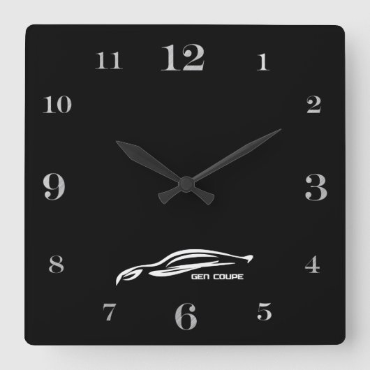 Horloge Carrée Logo de Genesis (Recto)