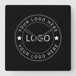 Horloge Carrée Logo personnalisé