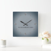 Horloge Carrée LOGO YOUR COMPANY, personalized, add your text lar (Maison)