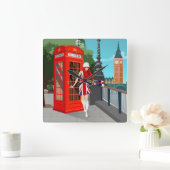 Horloge Carrée London Calling (Maison)