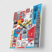 Horloge Carrée Londres, Angleterre (Angle)