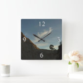Horloge Carrée Lone Torrey Pine Californie Sunset Paysage (Maison)
