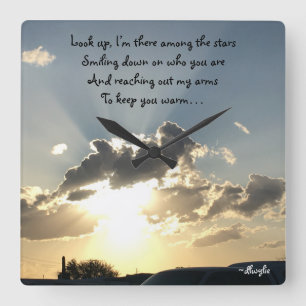 Horloge Carrée Look up