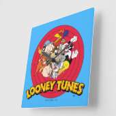 Horloge Carrée LOONEY TUNES™ Logo de marque (Angle)