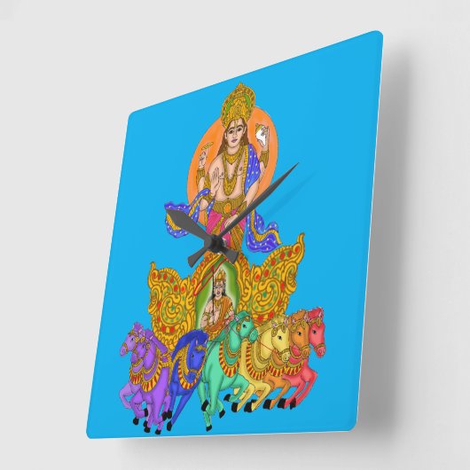 Horloge Carrée Lord Surya Phone Clock (Angle)