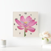 Horloge Carrée Lotus (Maison)