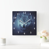 Horloge Carrée Loup (Maison)