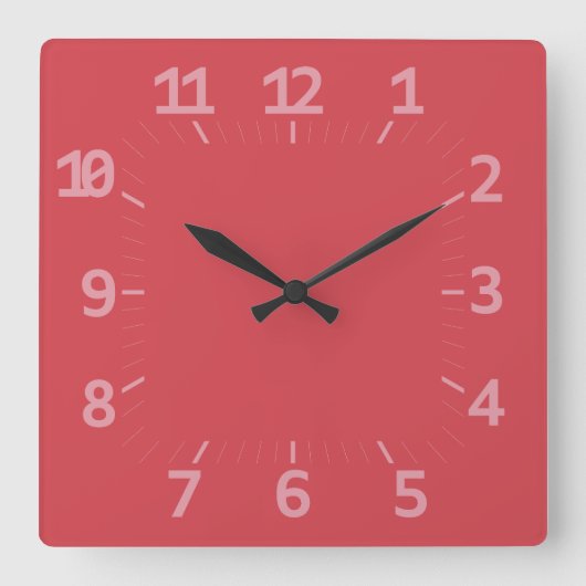 HORLOGE CARRÉE LOVE ART DECO STYLE BY MASANSER (Recto)