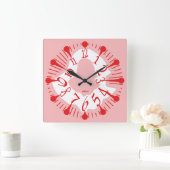 HORLOGE CARRÉE LOVE ART KLOCK DEFORMED DAKILIANO BY MASANSER (Maison)