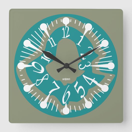 HORLOGE CARRÉE LOVE ART KLOCK DEFORMED DAKILIANO BY MASANSER (Recto)