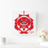 Horloge Carrée  LOVE Castor/ Maple Bandera Canada by Masanser (Maison)