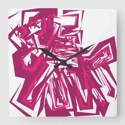 Horloge Carrée LOVE GEOMESKY ANIMALS deer BY MASANSER (Recto)