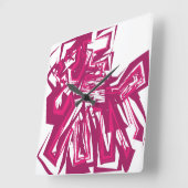 Horloge Carrée LOVE GEOMESKY ANIMALS deer BY MASANSER (Angle)